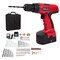 Stalwart 18V Cordless Drill Set 89Pc Keyless Chuck Rechargeable Power Tools